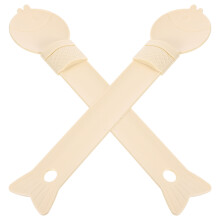 4Pièces Cuillères Beige ABS Pour Humide Chat Petit