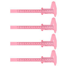 4St Plastic Schuifmaat Roze Compact Voor Thuis Nauwkeurig Meten