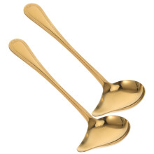4Pcs Golden Stainless Steel Soup Ladles for Hot Pot and Sauce