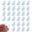 96Stk Acryl Schaukelpferd Deko Babyshower Schmuck 2
