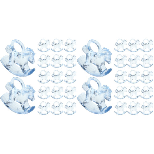 96Stk Acryl Schaukelpferd Deko Babyshower Schmuck 2