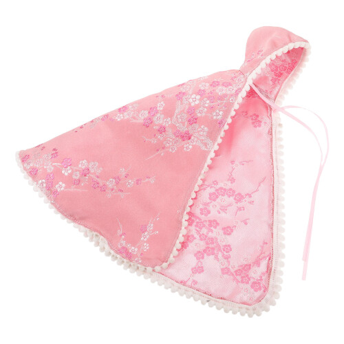 3Pièces Cape Tissu Polyester Rose Style Médiéval Pour Habiller
