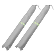 2Pairs Car Windshield Wiper Cover Grey Polyester Bird Droppings Guard