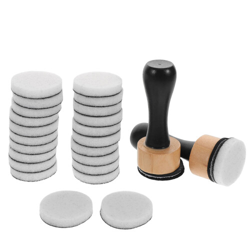 1Ensemble Accessoires De Peinture Artisanale Bois Et Éponge Multiusage