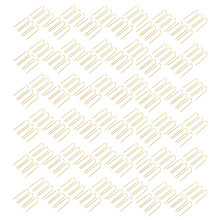 300Pcs Double Pin Curved Golden Sewing Needles Metal Hand Sewing Kit