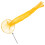 3Pcs Thickened Orange Fishing Net with Ground Insert for 1