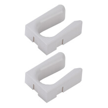10Pcs White Wall Boot Storage Rack Plastic Shoe Organizer for Entryway