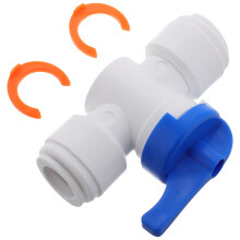 4Stk PVC Schlauchanschluss Ventil Für Aquarium Schnellverbinder Weiß