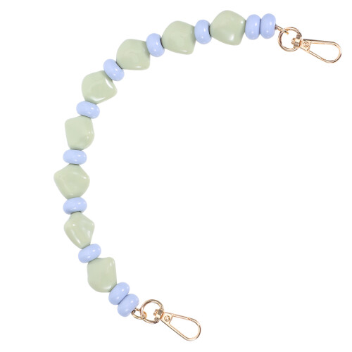 4Pcs Light Green Acrylic Metal Bag Chains Short Handle Strap Extenders