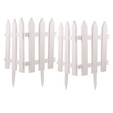 8Ensembles Clôture Plastique Jardin Décorative Bordure Pelouse