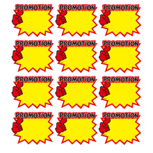 150Pcs Durable Yellow Paper Price Tags for Retail Shops