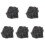 5Stk Universal Plüsch Mikrofon Cover Schwarz Mit Windschutz 2