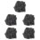 5Stk Universal Plüsch Mikrofon Cover Schwarz Mit Windschutz 6