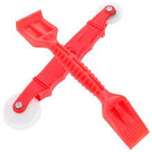 4Sets Red Plastic Screen Roller Tool Kit for Home Window Screen Repair