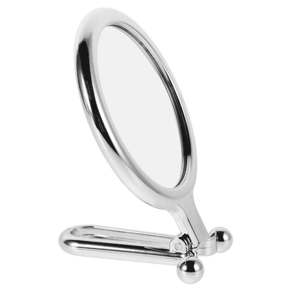 Aboofan 3Pcs Silver Compact Makeup Mirror Foldable Dual Sided 5X Magnification