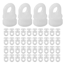 1000Pcs Durable White Curtain Slider Hooks for Ceiling Track Systems