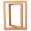 4Pcs Rustic Wooden Rotating Floating Picture Frames Double Sided Stand 1