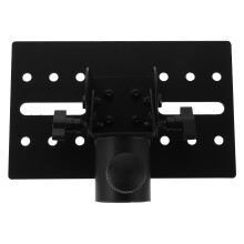 3Pcs Black Iron Speaker Stand Tray Adjustable Tripod Mount for Home