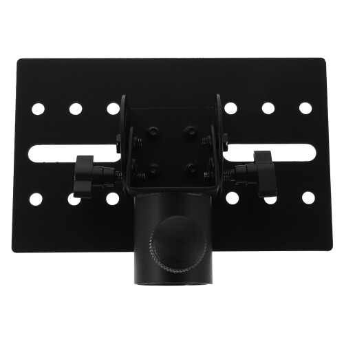 3Pcs Black Iron Speaker Stand Tray Adjustable Tripod Mount for Home