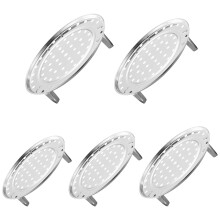 15Pcs Silver Cooking Steamer Rack Stand with Removable Feet for Pots