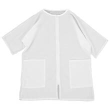 2Pcs White Hairdresser Grooming Smock Multipocket Comfortable Jacket
