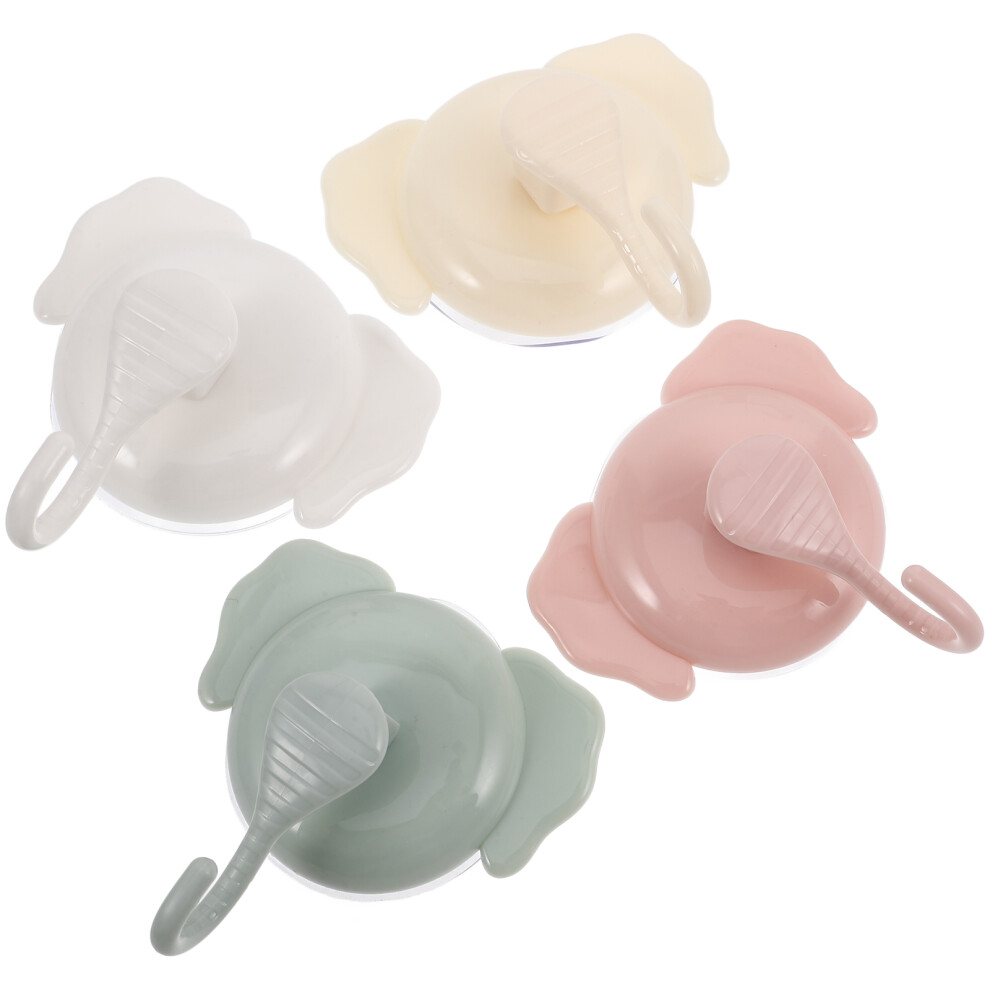 12Pcs Suction Cup Hooks Strong Plastic No Drill Bathroom Towel Hangers 3648157001227