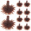 200Pcs Brown Plastic Miniature Trees Base for Home Sand Table Decor 1