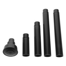 4Sets Black Plastic Fountain Nozzle for Garden Pond Pool with Adapters
