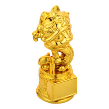 2Stk Goldene Resin Schlange Skulptur Trophäe Feier