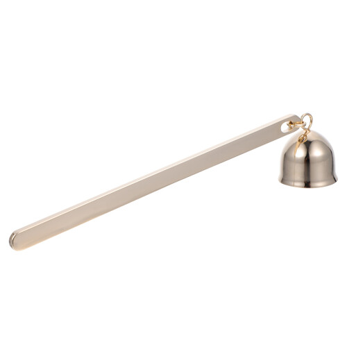 2Pcs Golden Candle Snuffer Bell Head Long Handle Home Use Accessory