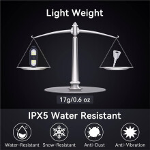 Linterna con Clip, Luz de para Corredores, Luces de Seguridad Recargables para Caminar de Noche, Acampar Gratis y Hacer Senderismo.