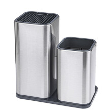 2Pcs Washable Kitchenware Bucket with Cutter Holder in Assorted Color
