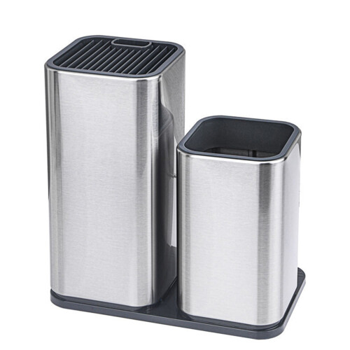 2Pcs Washable Kitchenware Bucket with Cutter Holder in Assorted Color