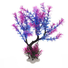 2Pcs Purple Simulation Aquarium Plants Plastic Fish Tank Decoration
