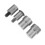 8Pcs Smooth Polished Steel Snap Button Die Mold Silver Hand Press Tool 1