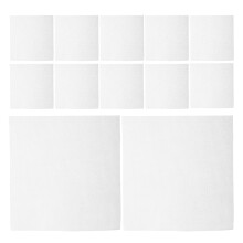 15Pièces Tissu Lin Blanc À Quadrillage Pour Broderie Main Et Couture