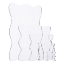 10Pièces Blocs Tampons Acryliques Outils Pratiques DIY