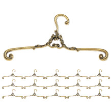 150Pcs Mini Golden Metal Hangers for Doll Clothes Display and Storage