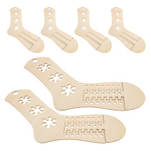 18Stk Verstellbare Holz Sockenspanner Beige Für Stricken Und Häkeln