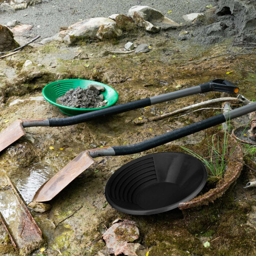Confezione da 2 padelle per lavello in oro nero 1
