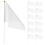 60Pièces Petits Drapeaux Blancs À Main Résistants Pour Célébrations 1