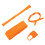2Ensembles Habit 17Cm Orange Accessoires En Polyester 1