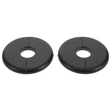 8Pcs Ppr Water Pipe Covers Black for Shower and Wall Hole Concealing