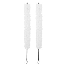 2Pièces Brosse Blanche Instrument Musical Nettoyage Doux Sax Et Flûte