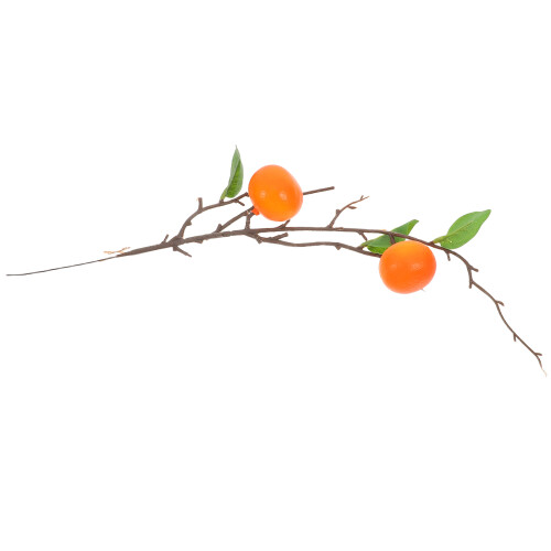 3Pièces Branches D'oranges Artificielles Décor Salon Bureau