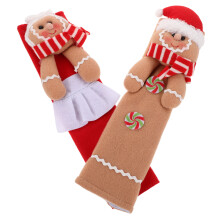 10Pièces Housses Poignées Appareils Tissu Lavable Décor Noël