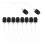 20Pcs Black Spray Bottle Sprayer Nozzles Precise Mist Pump for Perfume 1