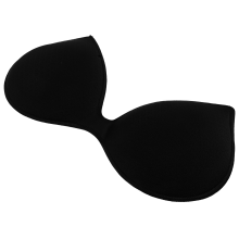 2Pcs Black Nylon Bra Insert Pad Removable Push-Up Cups for Sports Bras