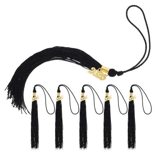 6Pièces Accessoires Pompon Noirs En Polyester Pour Chapeaux De Remise