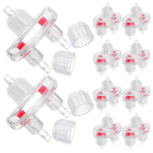 40Pcs Fish Tank Check Valve Transparent Plastic Air Pump Control Valve